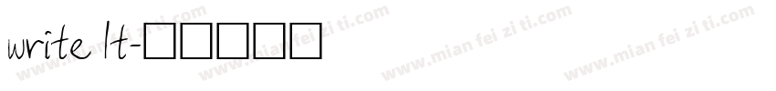 write lt字体转换